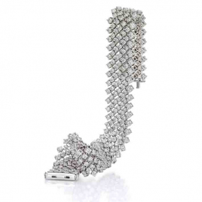 Bracelet rivire de diamants  6.50 ct Diamant Blanc G-SI en Or Blanc - Ilaria - B9303