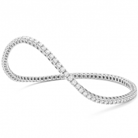 Bracelet Rivire de Diamants Extensible  2 ct Diamant Blanc G-VS en Or Blanc -  - B3768FMNWAQ16