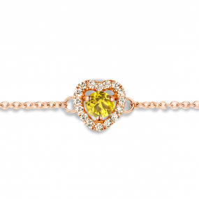 Bracelet Saphir jaune et Diamants- One More  0.07 ct - Salina -063069JA
