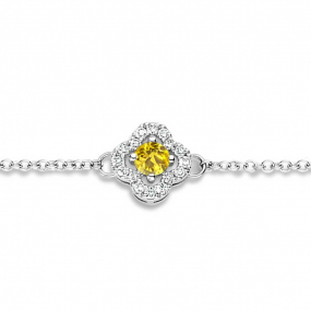 Bracelet Saphir Jaune et Diamants- One More  0.08 ct - Salina -062369JA
