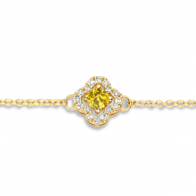 Bracelet Saphir Jaune et Diamants Salina 0.08 ct - Salina -062388JA
