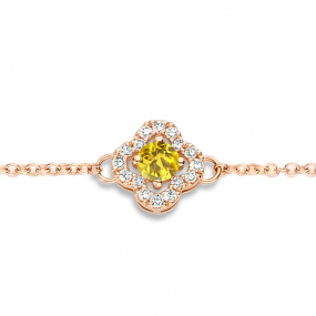 Bracelet Saphir Jaune et Diamants Salina 0.08 ct - Salina -062389JA
