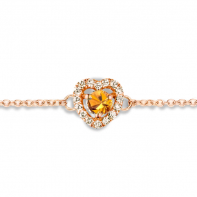 Bracelet Saphir orange et Diamants- One More  0.07 ct - Salina -063069KA
