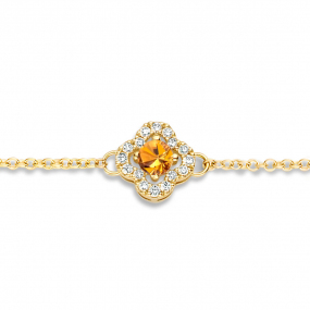 Bracelet Saphir Orange et Diamants Salina 0.08 ct - Salina -062388KA
