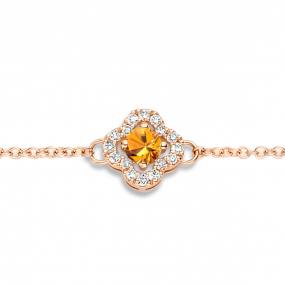 Bracelet Saphir Orange et Diamants Salina 0.08 ct - Salina -062389KA
