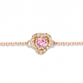 Bracelet Saphir rose et Diamants- One More  0.07 ct - Salina -063069XA
