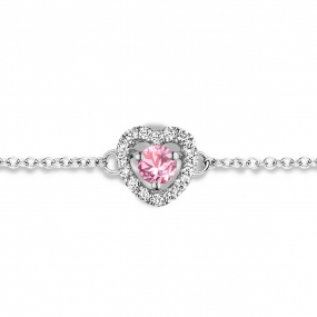 Bracelet Saphir Rose et Diamants- One More  0.07 ct - Salina -063070XA
