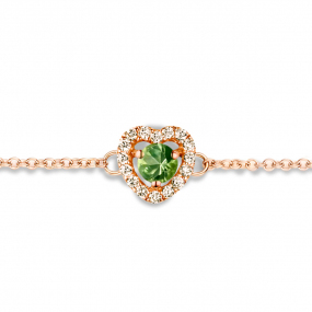 Bracelet Saphir Vert et Diamants- One More  0.07 ct - Salina -063069EA
