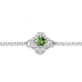 Bracelet Saphir Vert et Diamants- One More  0.08 ct - Salina -062369EA
