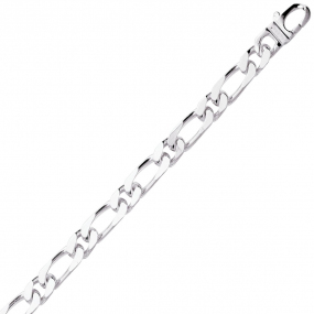 Chaine Argent maille Alterne 27.2g - 5 mm - Cleste - 301483C