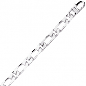 Chaine Argent maille Alterne 38g - 6 mm - Isis - 301268C