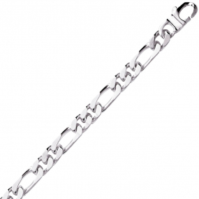 Chaine Argent maille Alterne 60.5g - 7 mm - Ambroise - 301275C