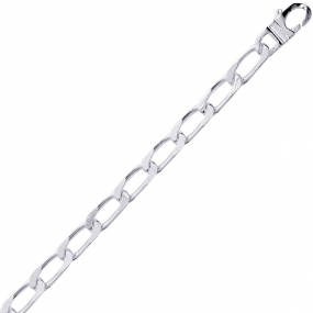 Chaine Argent Maille Cheval 24.1g - 5 mm -Mylie - 301209C