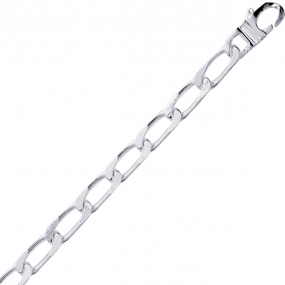 Chaine Argent Maille Cheval 38.3g - 6 mm -Ocella - 301211C