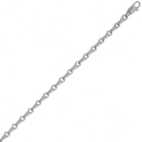 Chaine en or blanc Fantaisie 3mm 9.35g Promesse - 7318GR 