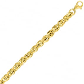 Chaine en or jaune Fantaisie 6mm 16.5g Judith - 7331 