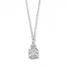 Chane et pendentif Argent  serti de Zirconium - Naiomy - Loana