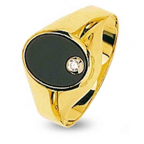 Chevalire Onyx Or Jaune Or 18 ct - 750/1000 - 5.14 g - Annabelle - 31123B
