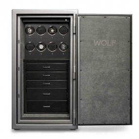 Coffre Montre et bijoux Wolf 1834 -ATLAS 8 Pcs Winder Safe - 491865