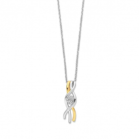 Collier Argent avec pendentif serti d'un zirconium - Naiomy - Asako