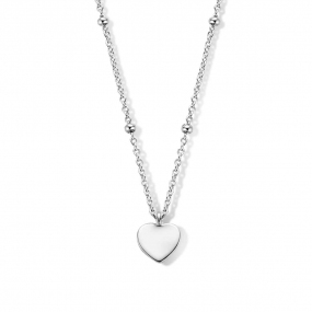 Collier Argent coeur - Naiomy - Flamboyante