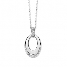 Collier Argent  et oxyde de zirconium  - Naiomy  - lisabeth