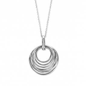 Collier Argent  et oxyde de zirconium sur la blire - Naiomy  - Elora