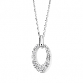 Collier Argent pavage Zirconium - Naiomy  - Femme - Jasmine - N3S58