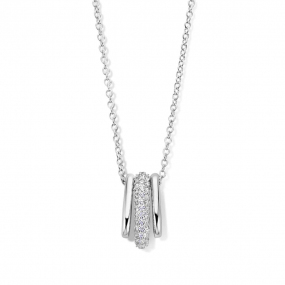 Collier Argent pavage Zirconium - Naiomy  - Femme - Kaya - N3S64