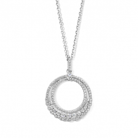 Collier Argent pavage Zirconium - Naiomy  - Femme - Kenza - N3T56