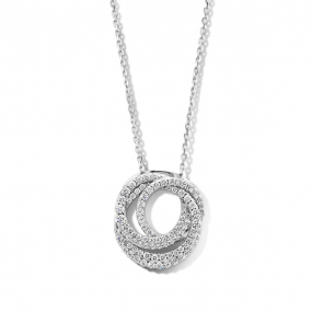 Collier Argent pavage Zirconium - Naiomy  - Femme - Marie - N3S55