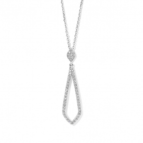 Collier Argent pavage Zirconium - Naiomy  - Femme - Teorina - N3T51