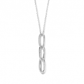 Collier Argent pavage Zirconium - Naiomy  - Moeta