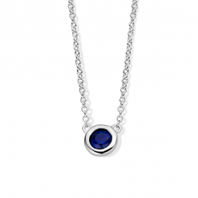 Collier Argent pierre bleue - Naiomy - Uranie