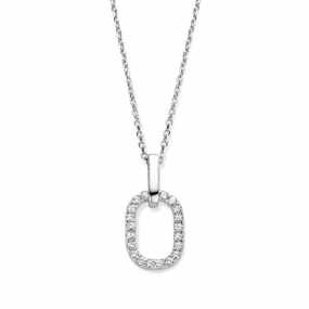 Collier Argent serti d'oxydes de zirconium - Naiomy - Glamour