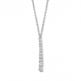 Collier Argent serti d'oxydes de zirconium - Naiomy - Kaliane