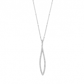 Collier Argent serti d'oxydes de zirconium - Naiomy - Lucie