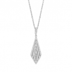 Collier Argent serti d'oxydes de zirconium - Naiomy - Sayuri