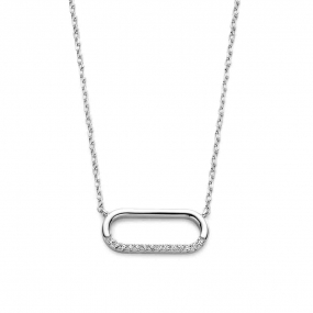 Collier Argent serti d'oxydes de zirconium - Naiomy - Stefania