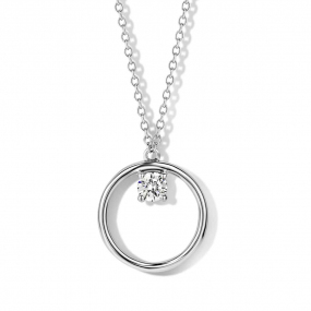 Collier Argent serti de Zirconium - Naiomy - Alya