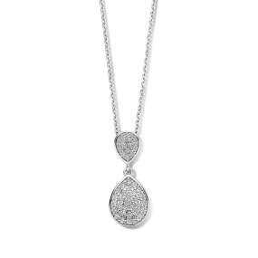 Collier Argent serti de zirconium - Naiomy - Carla