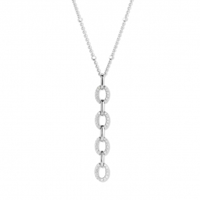 Collier Argent serti de Zirconium - Naiomy - Emmanuelle