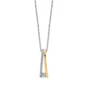 Collier Argent serti de zirconium - Naiomy - Laura