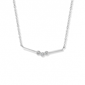 Collier Argent serti de Zirconium - Naiomy - Raina