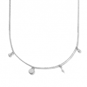 Collier Argent serti de Zirconium - Naiomy - Saturne