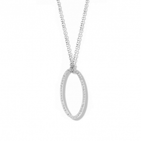 Collier Argent serti de Zirconium - Naiomy - Tahiti