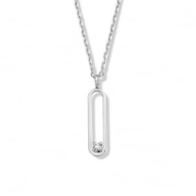 Collier Diamant Or Blanc 0.02 ct Alana - 063336A