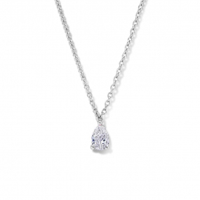 Collier Diamant Or Blanc 0.15 ct Monica - 063838A