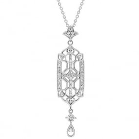 Collier diamant Or Blanc 0.21 ct Rosemary - MG3009GB2