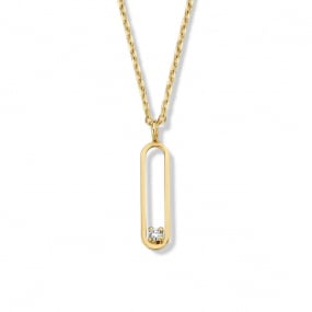 Collier Diamant Or Jaune 0.02 ct Yelena - 063127A